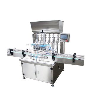 6 Nozzles Automatic Filling Machine/ 6 Head Linear Automatic Cream Filler