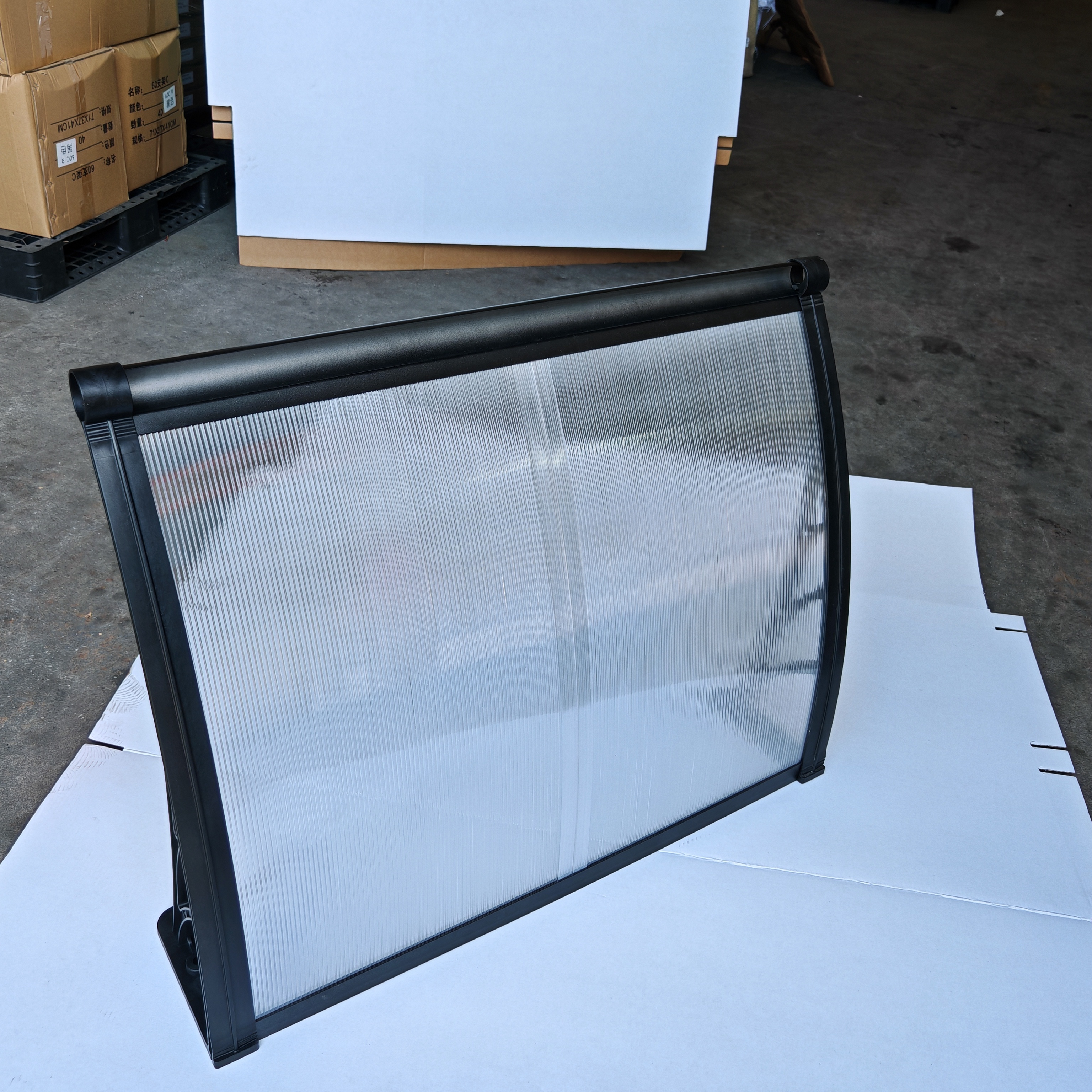 1m*1.0m DIY Canopy with Integrated Gutter Plastic Frame amp Polycarbonate Panels