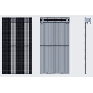 15mm Pixel Pitch Transparent Digital Display SMD 2727 LED Configuration