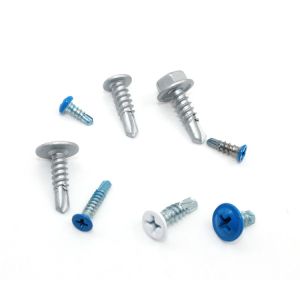 Hex Washer Head Self Drilling Screws for Roofing Plating in Black Oxide Finish