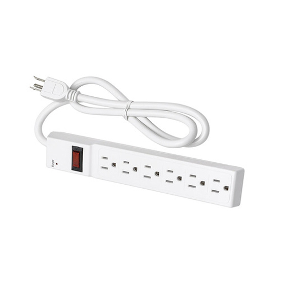 6 outlet Power Strip and Extension Socket With 15A Circuit Breaker