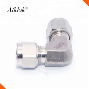 Compression Tube Fittings SS316 Union Elbow Connector Pipe Fitting