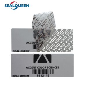 Quality Custom Logo Tamper Evident Label Void Warranty Security Seal Label for sale