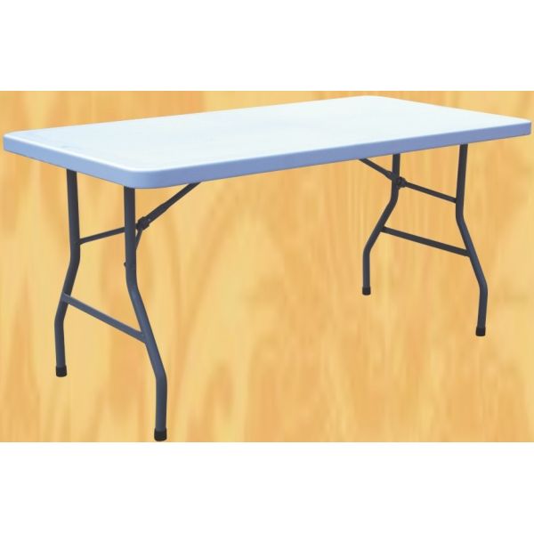 Buy 5 foot plastic folding table/HDPE 5 ft folding table furniture at wholesale prices