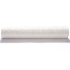 Creamy White Washable Embossed Wallpaper Eco - friendly Vinyl Material