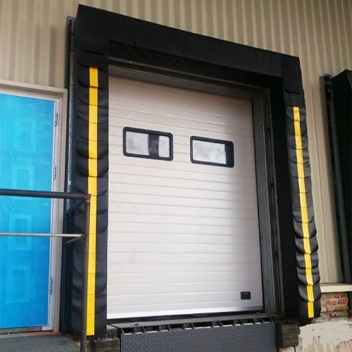 Buy Economic Industrial Loading Dock Seals And Shelters With Yellow Stripes at wholesale prices