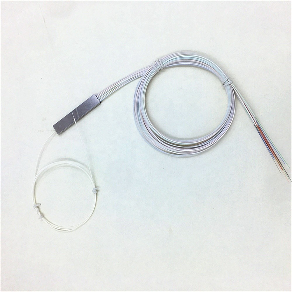Quality White 1x4 Fiber Splitter , Compact Design Gpon Optical Splitter Without Connector for sale