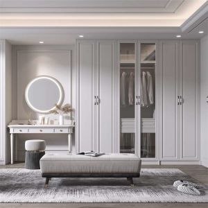 Knocked Down Wardrobe Bedroom Furniture With Sintered Stone Door
