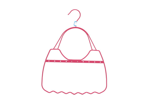 Buy Home Organizer Bag Shape Hanger Scarf Metal Hanger at wholesale prices