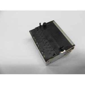 1 X 2 Port Gigabit Ethernet RJ45 Integrated Magnetic Connector with LED