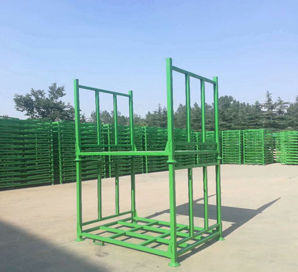 Buy Stack Height 4 Tire Portable Stack Racks / Green Color Warehouse Storage System at wholesale prices