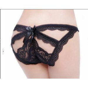 Sexy G string black lace panties