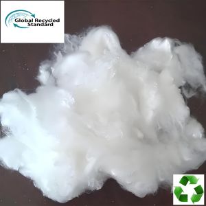 Quality GRS Recycled Polyester Staple Fiber 3D 51MM Semi Dull Bright for sale