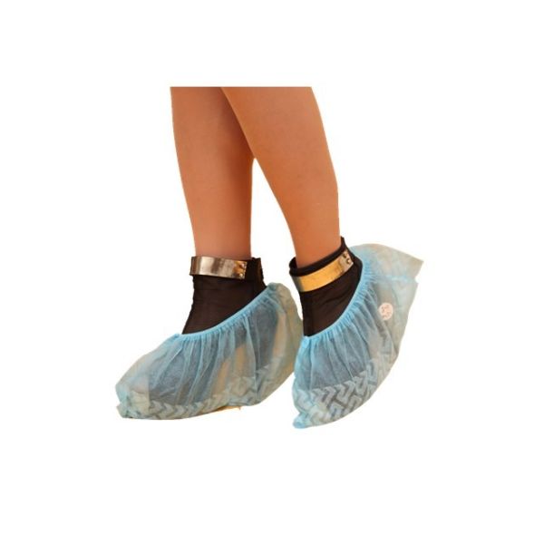 Elastic Disposable Surgical Shoe Covers , Disposable Foot Booties Machine Made