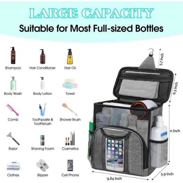 Portable Shower Bag Function Insulated Large Capacity Insulated