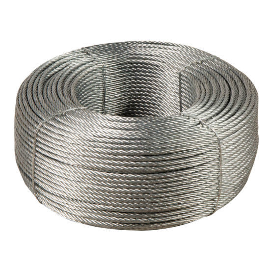 Non-Alloy Stainless Steel Wire Rope for Metallurgy/Bundling/Hoisting 8X19s Iwrc