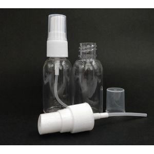 Hard Plastic Body Mist Spray Bottle With Transparent PET Bottle
