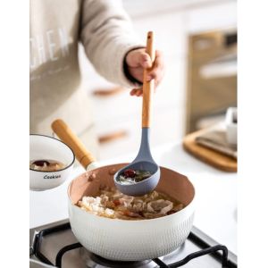 Leadfree Silicone Kitchen Set Utensils , Heatproof Silicone Turner Spatula Set