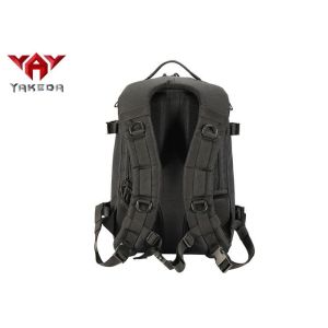 Black Outdoor Adventure Backpack For Leisure Climbing / Hydration Camping