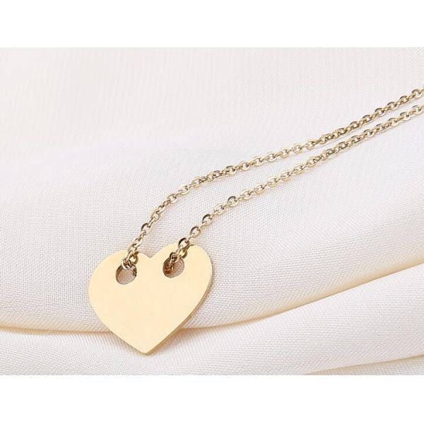 Heart Pendant Necklace Fashion Jewelry for Women Stainless Steel Necklace