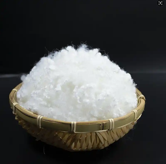 GRS Recycled Polyester Staple Fiber 3D 51MM Semi Dull UV Resistant