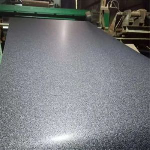 Quality Charcoal RAL7024 Wirinkle Steel PVDF PPGl G90=Z275 Textured Matt Pre Painted Galvanized Steel Roof Sheets for sale