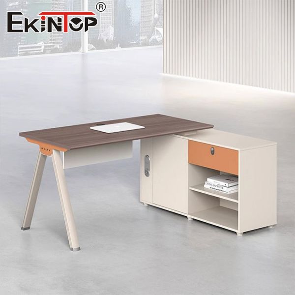 Buy Modern Style Employee Desk with Storage Cabinet Eco-Friendly at wholesale prices