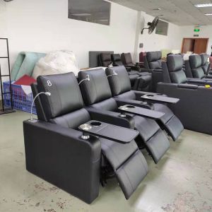 Luxury Commercial Movie Theater Seats Leather Automatic Recliner Chairs