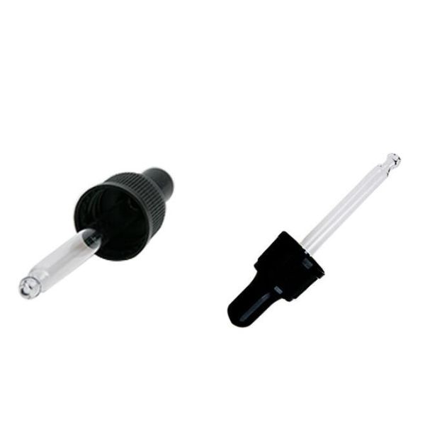 Non Spill 18 410 Essential Oil Glass Bottles PP Screw Down Structure