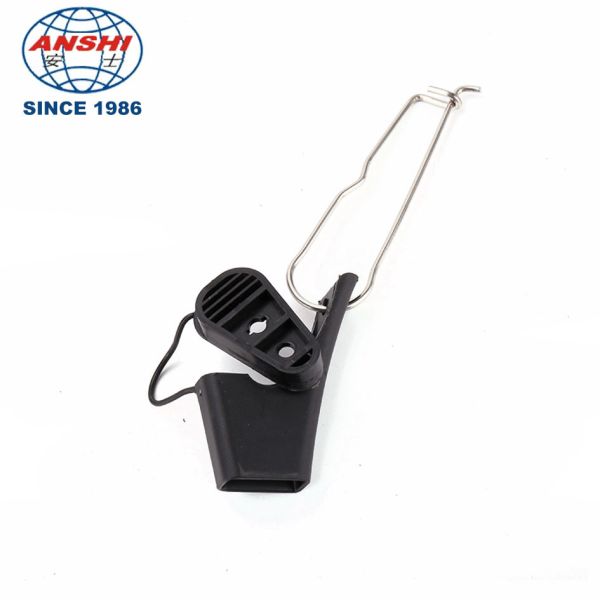 FTTH butterfly optical cable clamp stainless steel leather wire cable clamp
