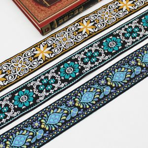 OEKO TEX 5cm Jacquard Polyester Webbing Strap For Clothes