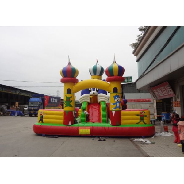EN71 Large PVC Tarpaulin Inflatable Amusement Park For Jumping