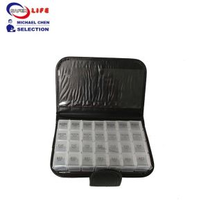 Pill box C724 wallet pill box timer medicine wallet pill box case