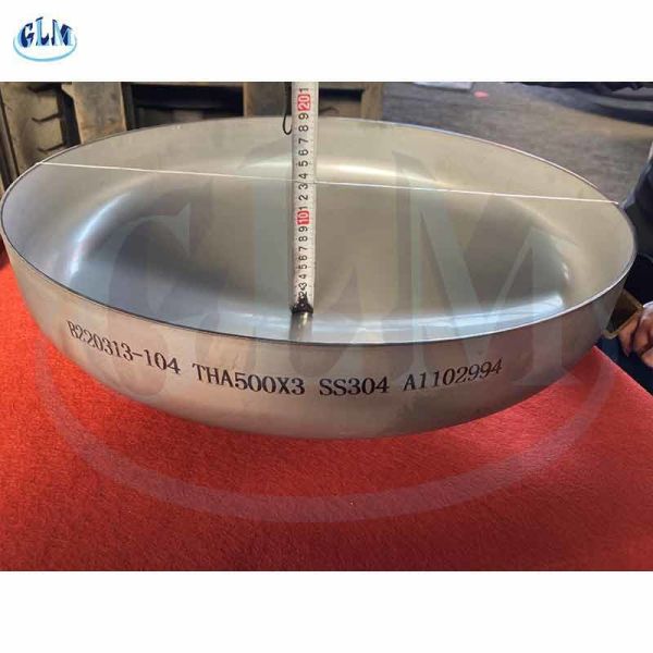 Buy SS304 THA Torispherical Head Dish End 500mm Diameter 3mm Thickness at wholesale prices