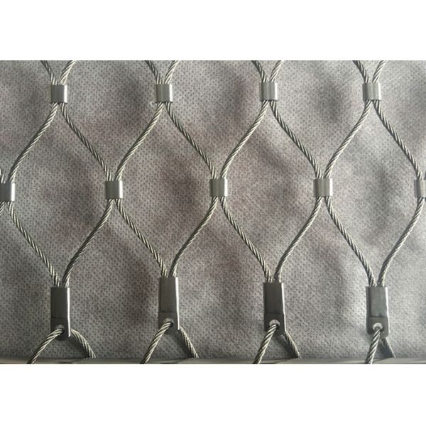 Buy Stainless Steel Wire Rope Mesh Safety Net 7x19 Ferruled Style at wholesale prices