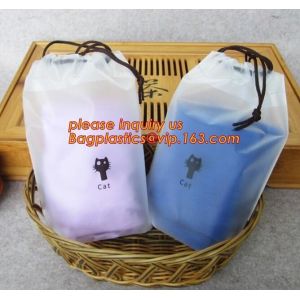 Cotton String Biodegradable Laundry Bags Custom Drawstring Logo Printed