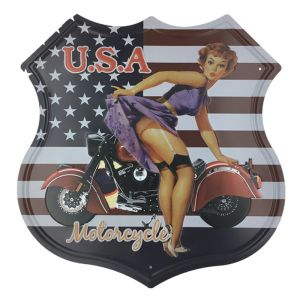 Wholesale Embossed Advertising Coffee Metal Tin Sign, Metal Cup Poster Shield