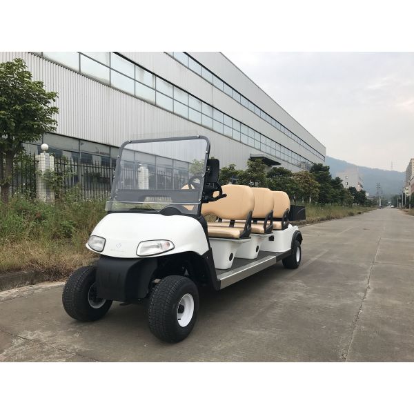 Installed With Plastic Cargo Box Small Electric Golf Carts 6 Seats Without Car