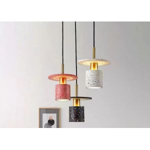 Decoration Led Kitchen Cement Hanging Lamp E27 Restaurant Concrete Resin Pendant
