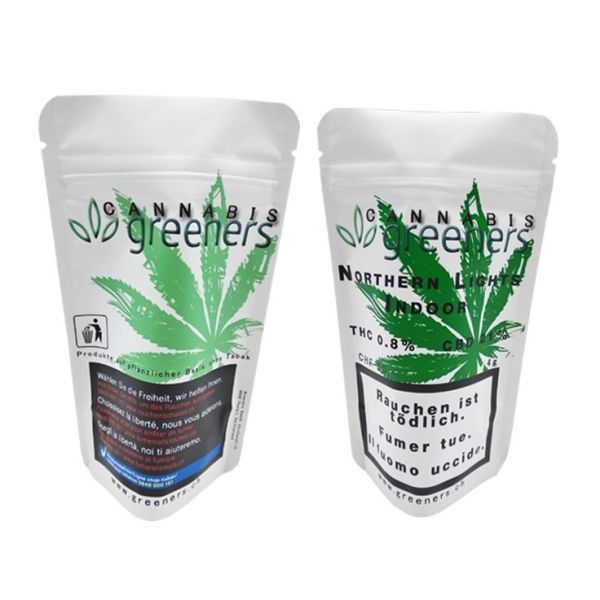 custom printed stand up doypack herbal maylar packaging bag stand up herbal zipper bag