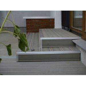 Quality Mothproof Composite Decking Material , Eco - Friendly Wood Plastic Composite Board for sale