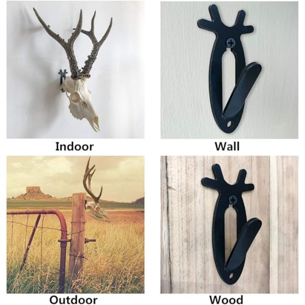 Transform Your Space with Our Deer Mule and Antelope Skull Wall Mount Bracket Hangers
