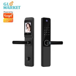 Tuya APP Remote Control Smart Door Lock Indoor HD Screen Wide Angle Camera With