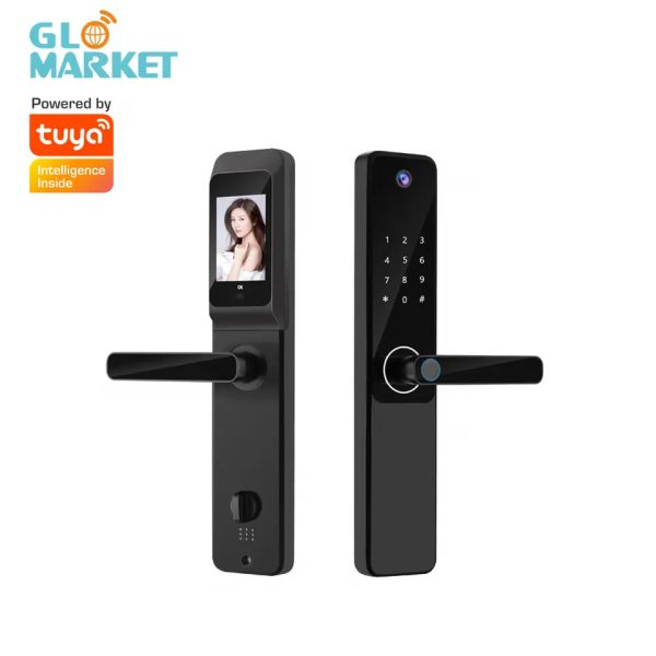 Tuya APP Remote Control Smart Door Lock Indoor HD Screen Wide Angle Camera With