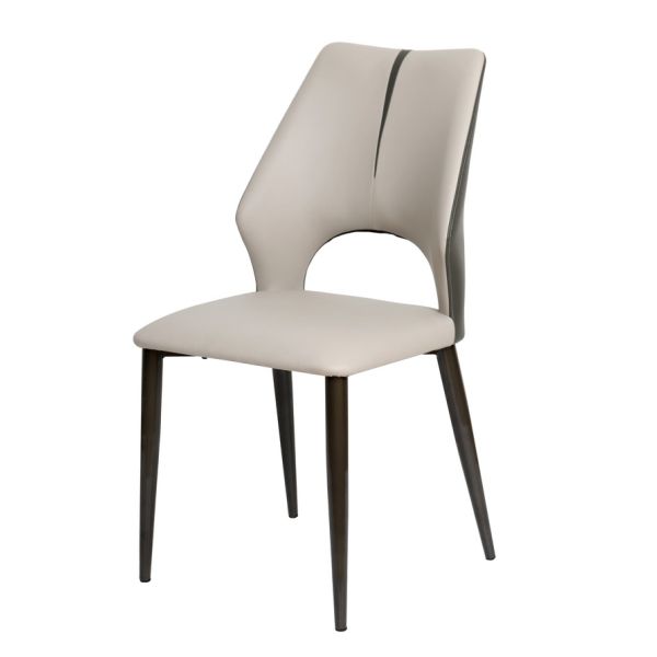 Buy Stylish Design Sleek Leather Dining Chairs Easy To Clean for Home use at wholesale prices