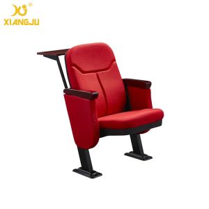 Fabric Auditorium Seating Floor Fixed Church Hall Chairs / Low Back Chair