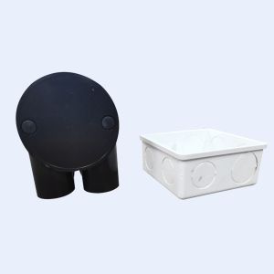 Electrical Plastic Fireproof Wall Mounting PVC Junction Box 75x75Mm 74x74Mm