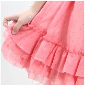 Quality Summer Little Girls Party Dress , One Shoulder 100% Polyester Pink for sale