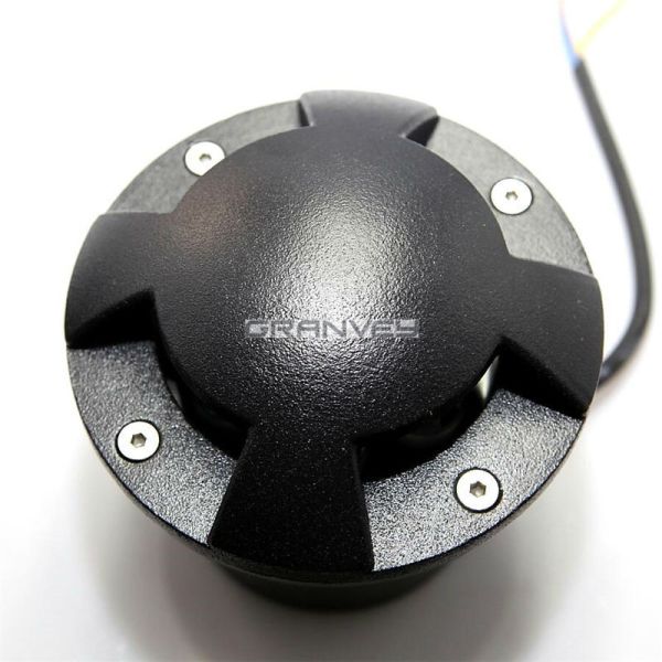 Waterproof 1-4 Angles Adjustable Underground Buried Landscape Light For Ground Garden