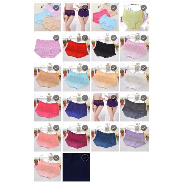 Buy Elastic Seamless Women Underwear Cotton Poly Rayon Spandex Triangular Panty at wholesale prices